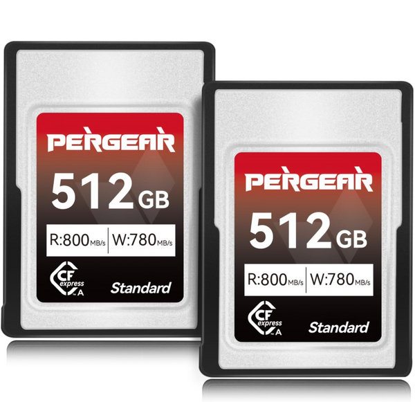 Pergear Standard 512GB CFexpress Type A Memory Card for Sony Alpha & FX Cameras