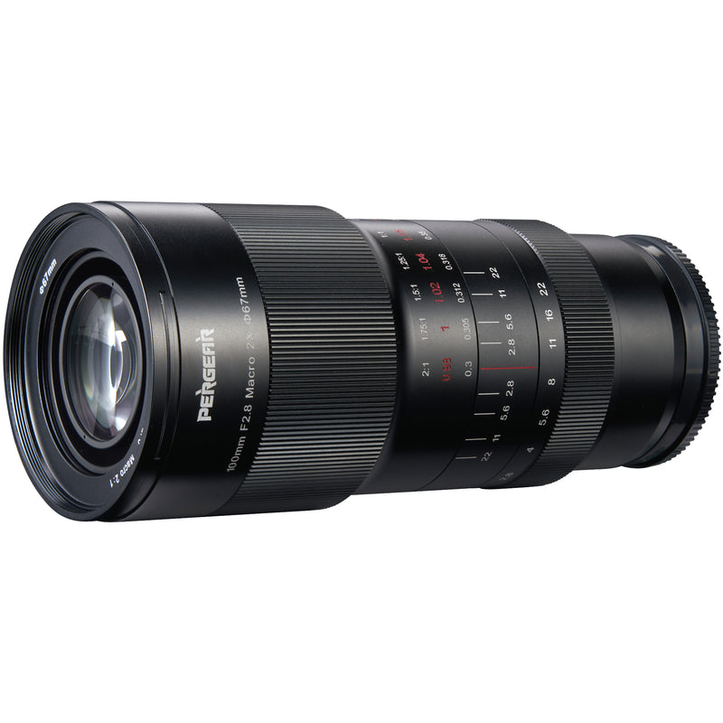 Pergear 100mm F2.8 Full Frame 2X Magnification Ultra Macro Lens