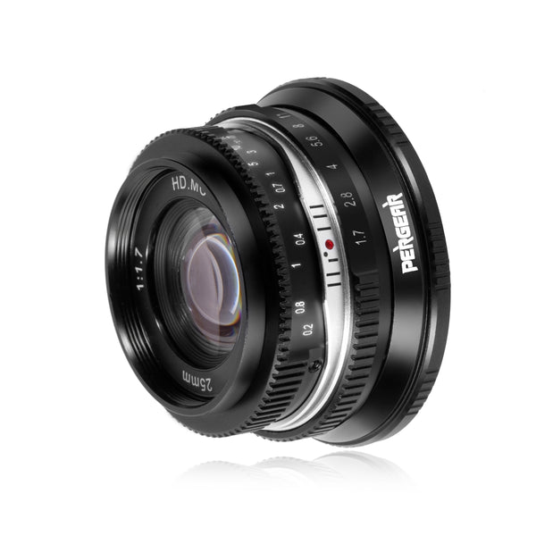 Pergear 25mm F1.7 Large Aperture Lightweight MF APS-C Lens