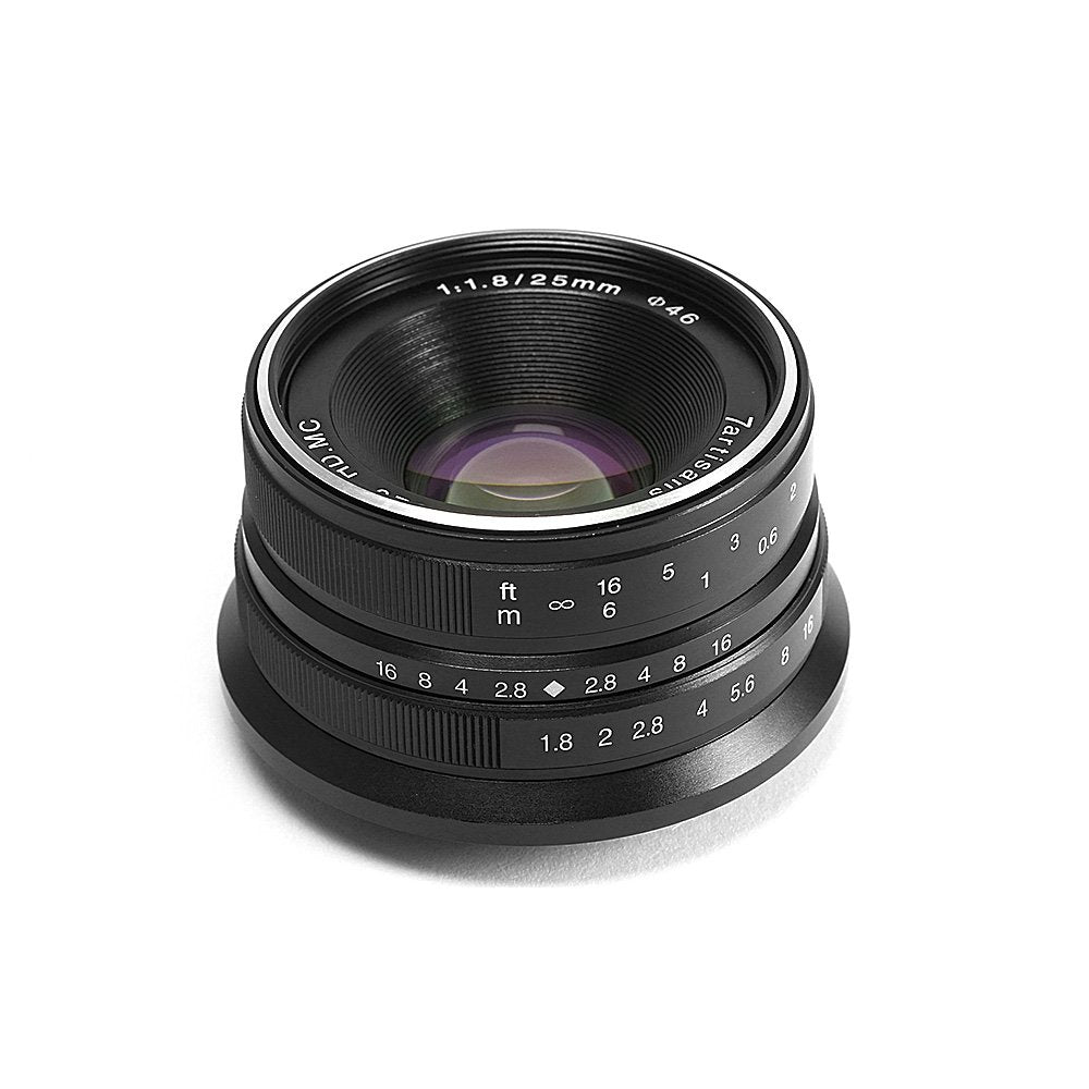 7artisans 25mm F1.8 Lens for Fujifilm/Sony E-Mount/ 4/3 Mount Cameras