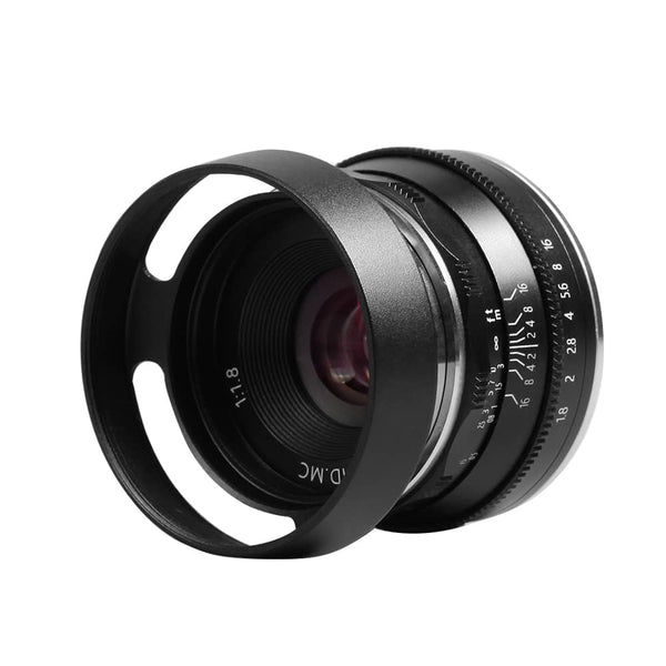 Pergear 25mm F1.8 Manual Focus Prime Fixed Lens for Fujifilm/Sony 