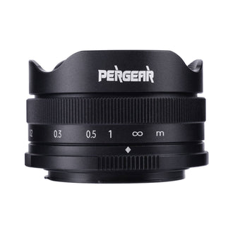 Pergear 10mm F5.6 Pancake Fisheye Lens for APS-C Fuji, M4/3, Sony&Canon Cameras