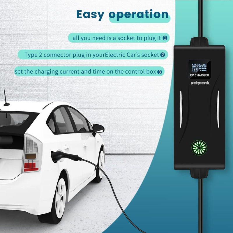 EV Type 2 Charger Holder Wall Bracket Compatible with most UK EU standards