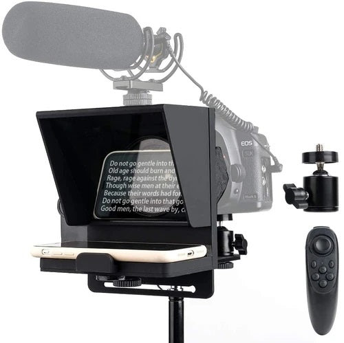 Teleprompter iPhone & Android, Double Phone Holder for Video Recording,  Neewer Teleprompter Kit, The Collapsing Design Allows for Easy Storage and