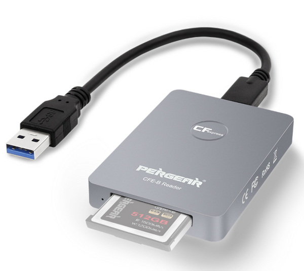 Pergear CFexpress Type-B Card Reader USB 3.1 Gen 2 10Gbps Portable